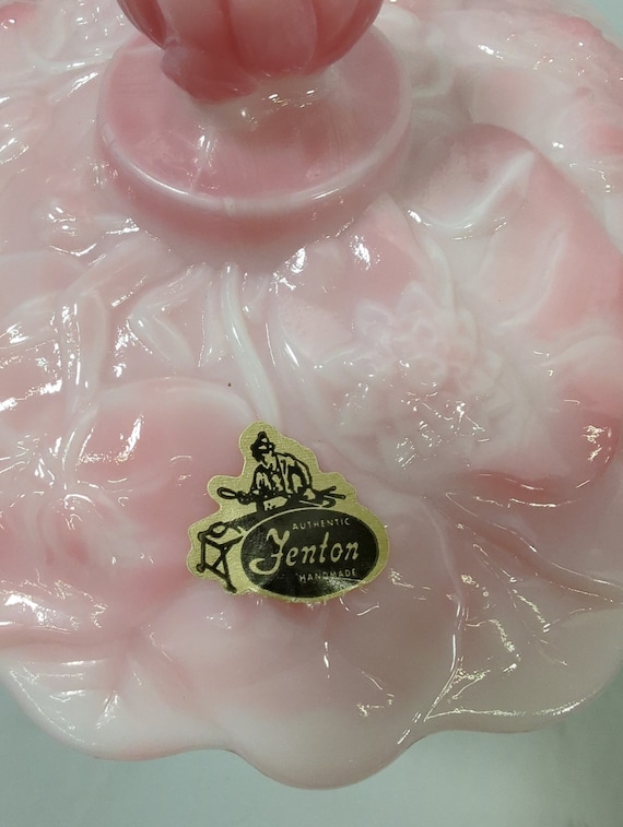 刻印ありフェントン ピンク キャベツ ローズ キャンディディッシュ 刻印ありフェントン ピンク キャベツ ローズ キャンディ
