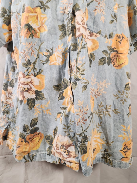 Gloria Vanderbilt Hawaiian shirt women Size large… - image 4