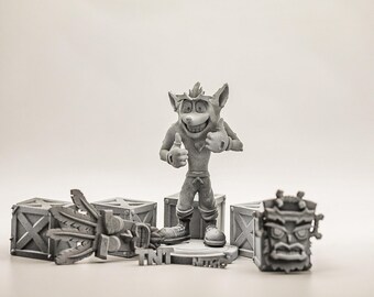 Crash Bandicoot Diorama 3D