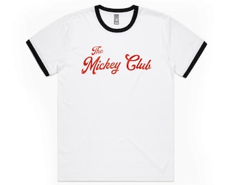 The Mickey Club Ringer Tee - Red and Black