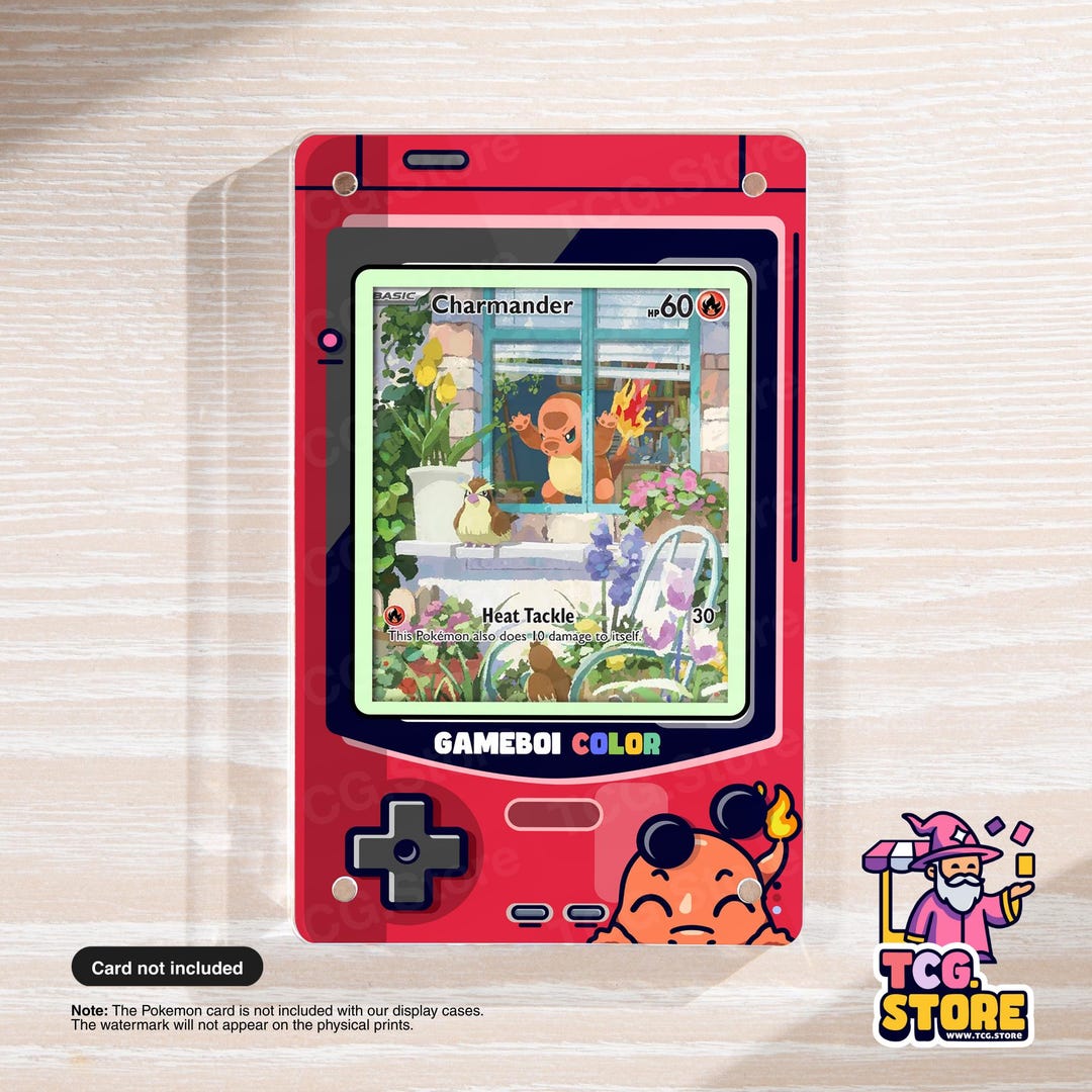 Charmander Red Gameboy Color Pokémon Extended Art Display | Extended ...