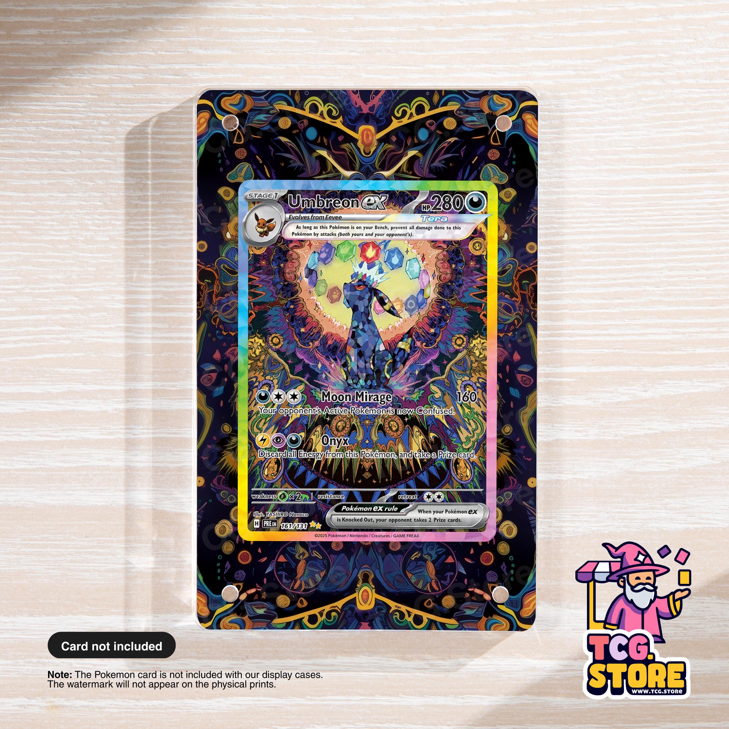 Umbreon Ex 161/131  Pokmon Display Case - Prismatic Evolutions (magnetic  Stand) - Etsy