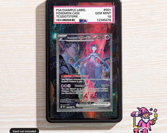 Team Rockets Mewtu Ex 231/182 - Schicksalhafte Rivalen | Pokémon Graded PSA/CGC Case Artwork Display