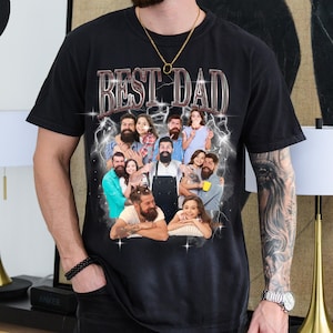 Custom Cool Dad Comfort Colors Shirt Vintage 90's Tee Shirt Best Dad Ever Shirt Gift for Husband Custom Bootleg Rap Tee Custom Photo Shirt
