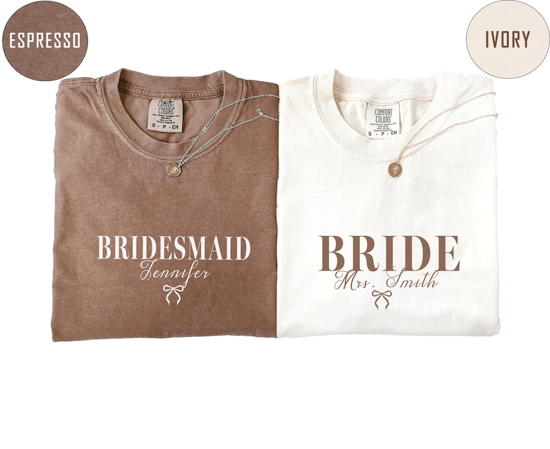 Comfort Colors® Custom Bride Bridesmaid Shirt, Bridal Party T-shirt, Bachelorette Party Tee, Group Matching Outfit, Wedding Getting Ready, Bride to be Shirt, Trendy Bach Party Matching Shirt, Getting Ready Shirt, Getting Ready Outfit.