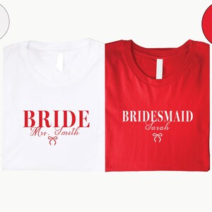 Comfort Colors® Custom Bride Bridesmaid Shirt, Bridal Party T-shirt, Bachelorette Party Tee, Group Matching Outfit, Wedding Getting Ready, Bride to be Shirt, Trendy Bach Party Matching Shirt, Getting Ready Shirt, Getting Ready Outfit.