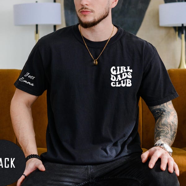 Comfort Colors® Girl Dads Club Shirt, Cool Girl Dad Shirt, Uncle Life T-shirt, Cute Father's Day Shirt, Best Dad Tee, Girl Dad Life T-shirt