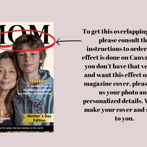 MOM Magazine Cover Template, Mothers Day Gift, Birthday Gift for Mom ...