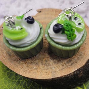 Cupcake Earrings, Cute pastry jewelry, Fun Birthday Gift for Girls, Food Jewelry for Parties,