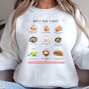 Chinese Food Sweatshirt, Funny Noodle Shirt, Ramen Lover Hoodie, Asian Cuisine Apparel, Cute Foodie Gift. Cozy Gift for Foodies