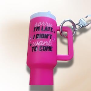 Mini Tumbler Keychain| Cup Charm | Money Keeper| Purse Charm | Tumbler Accessories | Chapstick Holder| Inspirational Quotes