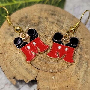 Theme Park Inspired Mouse Earrings |Cute Mouse Ear Jewelry| Perfect for Theme Park Fan| Whimsical Mouse Earrings|Dainty Theme Park Accessory