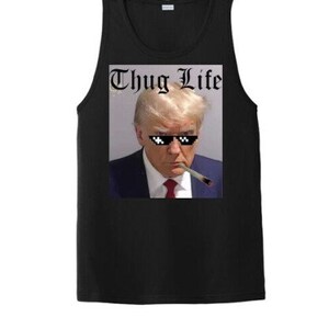 Donald Trump mug shot tank