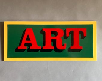 Handpainted British ART sign Victorian steampunk industrial vintage signpainting signwriting