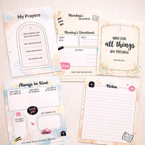 Kids Faith & Prayer Journal Printable | Christian Kids Devotional ...