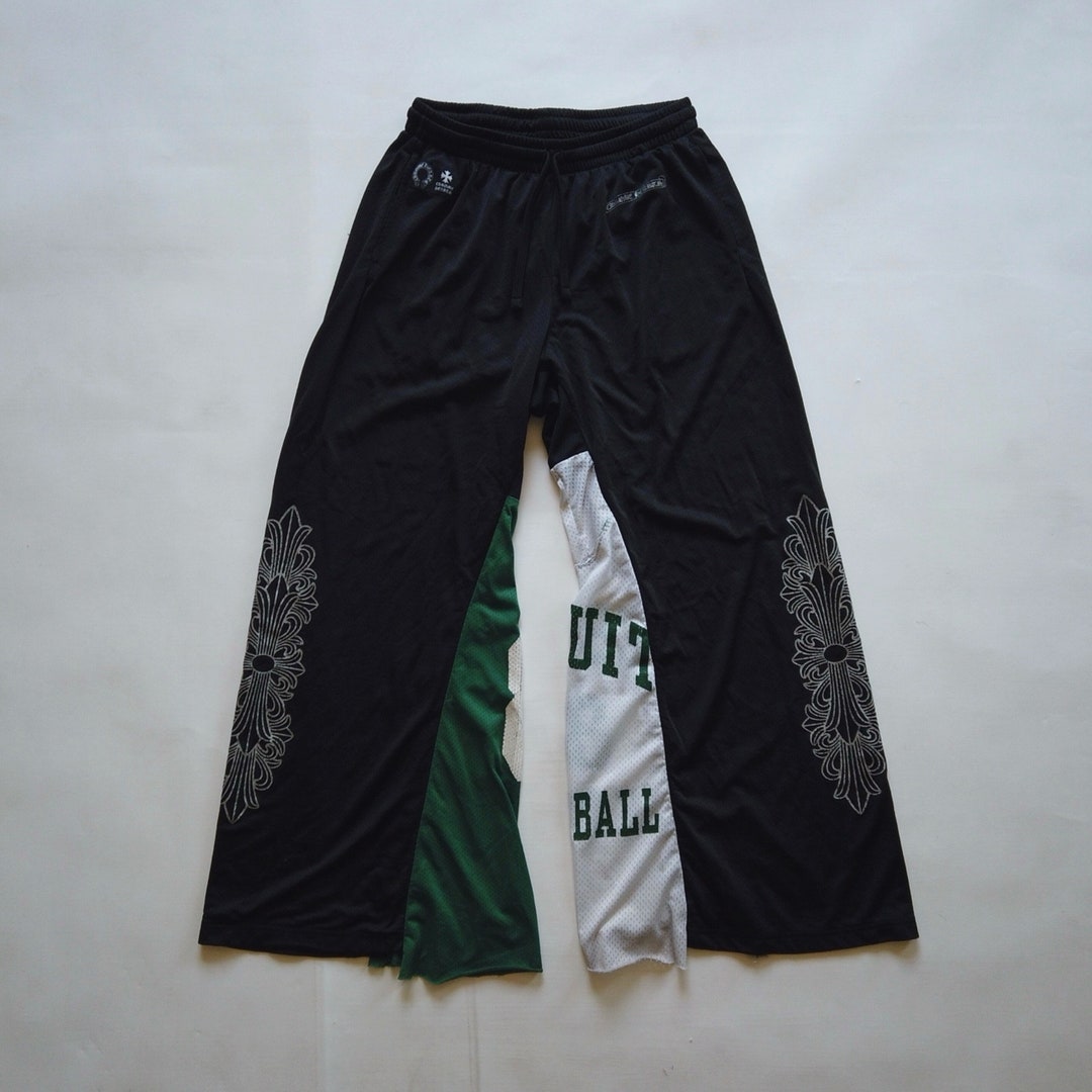 Sports Mesh Varsity Pants “Black”