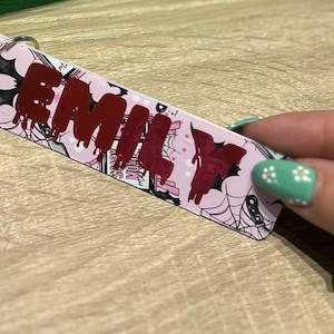 personalised scary movie keyring