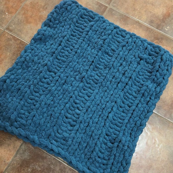 Chunky Knit Yarn Baby Blanket