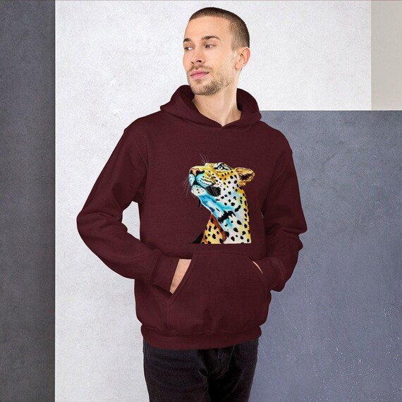 Leopard Custom Unique Art Water Color Print Unise… - image 1