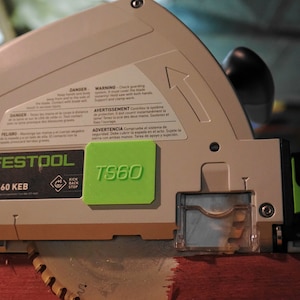 Festool TS60 track/plunge saw arbor hole  dust cover plate
