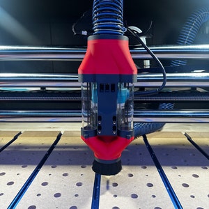 Makita router dust boot 65mm z slider The M65 ga. Double barrel dust boot system for Onefinity Cnc with Makita router
