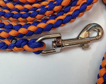 Handmade Paracord Dog Leash: 4-Strand Braid, Small/Medium Dogs