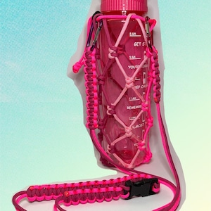 Paracord Water Bottle Sling: Crossbody Shoulder Strap, Hiking Accessory