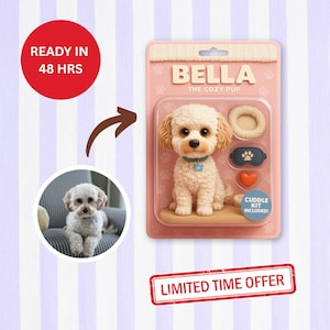 Custom Dog Action Figure | Digital Pet Portrait, Personalized Pet Figurine, Custom Toy Figure, Pet Toy Box, Personalized Dog Toy