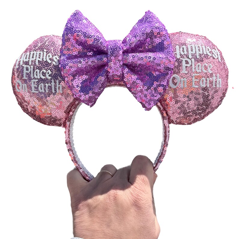 Most Magical Birthday On Earth, Happiest Birthday On Earth, Disney Ears, Personalized Ears, Sequin Ears, Minnie Ears, Birthday Ears zdjęcie 9