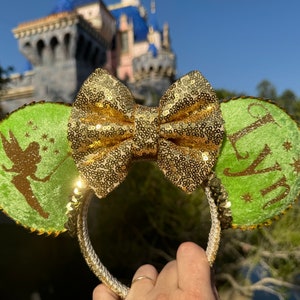 Personalized Ears, Tinkerbell Ears, Faith Trust and Pixie Dust Ears, Sequin Ears, Disney Ears, Minnie Ears