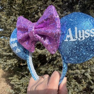 Most Magical Birthday On Earth, Happiest Birthday On Earth, Disney Ears, Personalized Ears, Sequin Ears, Minnie Ears, Birthday Ears zdjęcie 8