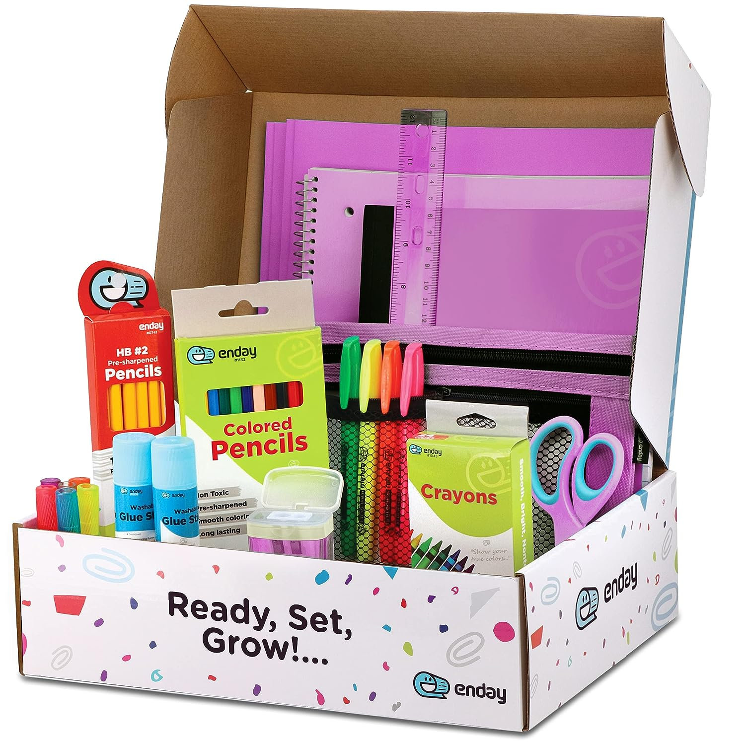 Back to School Essentials Supplies Kit Bundle K-8-20 Piece First Day of  School Essentials Kit
