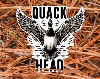 Quackskopf Entenjagd Aufkleber, Quackskopf Aufkleber