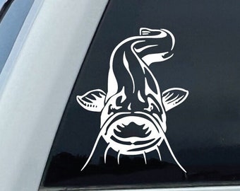 Wels Aufkleber, Angeln Noodling Naturliebhaber Aufkleber, Geschenk für Angler und Fischer