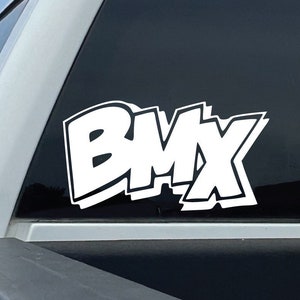 BMX Decal | Simple BMX Sticker | Sports Graphic | Car Window Decal | Laptop Decal | BMX Rider Gift