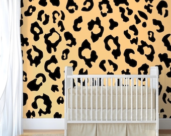 Leopard Print Wall Decals – Set of 72 | Animal Print Wall Stickers | Removable Vinyl Spots for Accent Walls, Nurseries, and More