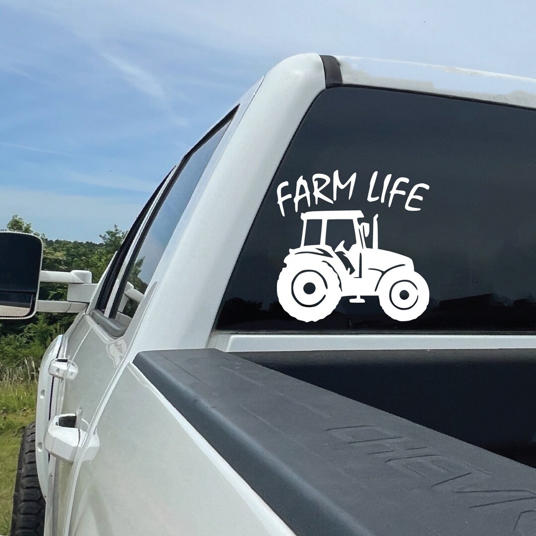 Tractor Humor Stickers Easily Distracted by Tractors Decal | Antique Tractor Silhouette ...