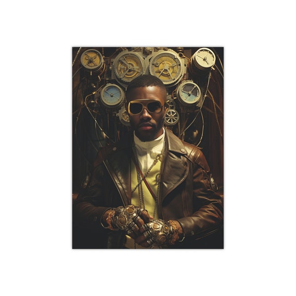 Steampunk Frank Ocean Print - Art for Music Lovers