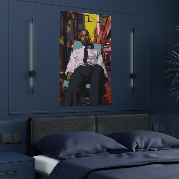 Large unique Frank Ocean poster, exclusive pop art print, inspired by nights, blonde, channel orange, original artwork merch