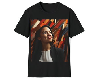 T-shirt doux « Alexandria Ocasio-Cortez » d'American Heroes