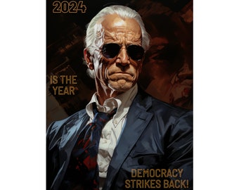 Dark Brandon 2024 La démocratie contre-attaque - Affiche imprimée d’art