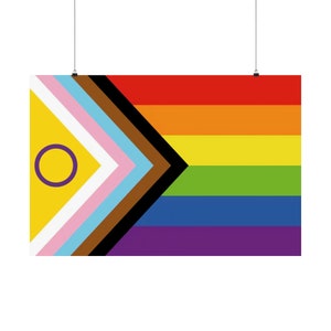 Add a Pop of Color to Your Space with Our LGBTQ Flag Poster - Spread Love and Equality