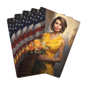 Nancy Pelosi geïnspireerde speelkaarten - Toon uw steun voor deze invloedrijke politieke figuur