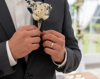 Boho Wedding Bouquet Set – Dried Flowers with Eucalyptus