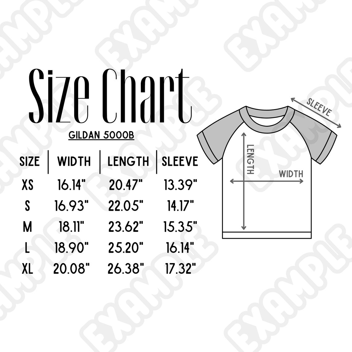 Gildan 5000b Size Chart, Gildan 5000 Size Chart, Kids Size Chart