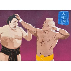 The Main Event - Hulk Hogan vs Andre the Giant (Original Painting and Fine Art Prints available)