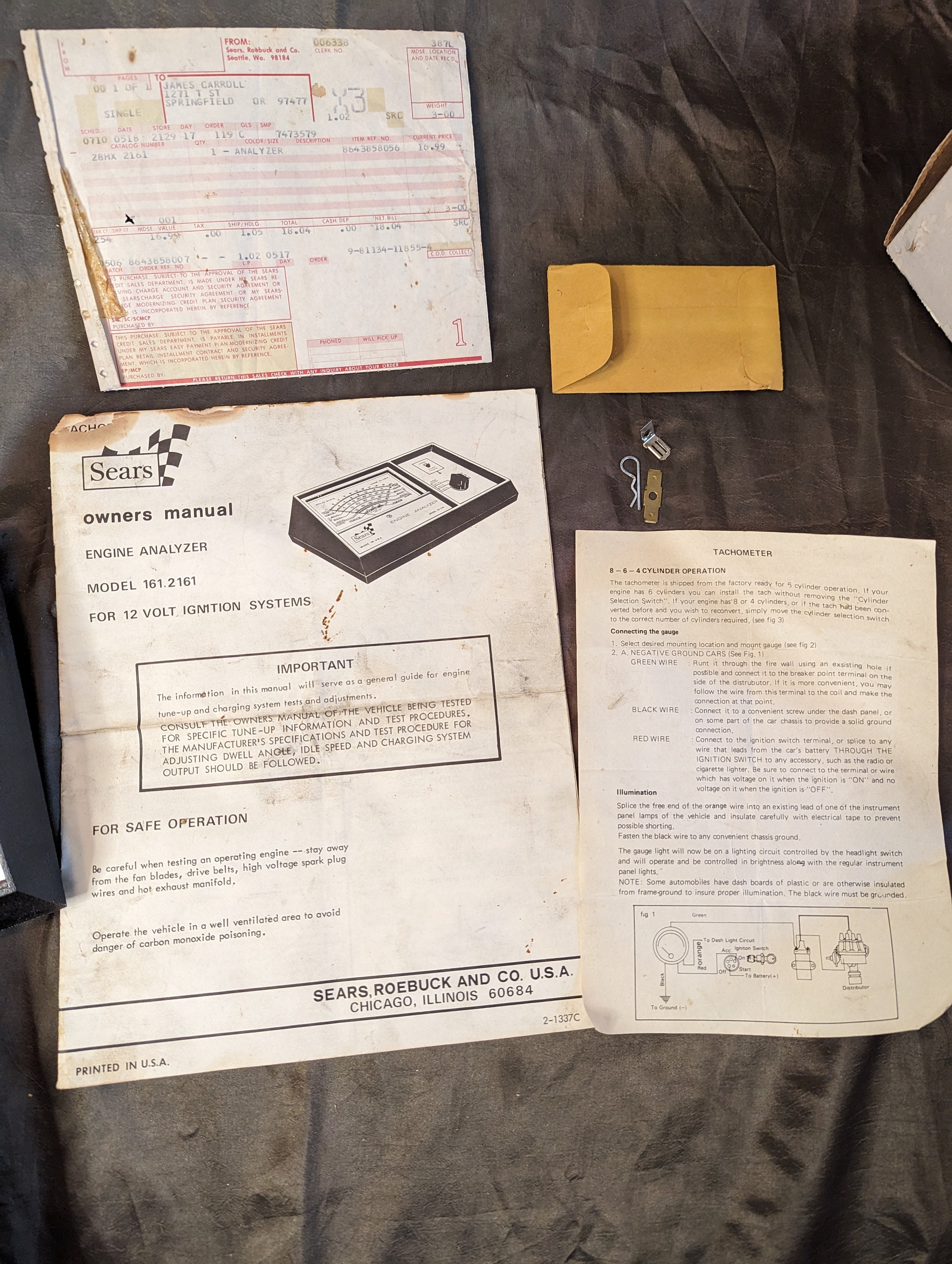 Vintage Sears Engine Analyzer Model 1612161 Untestedoriginal Etsy