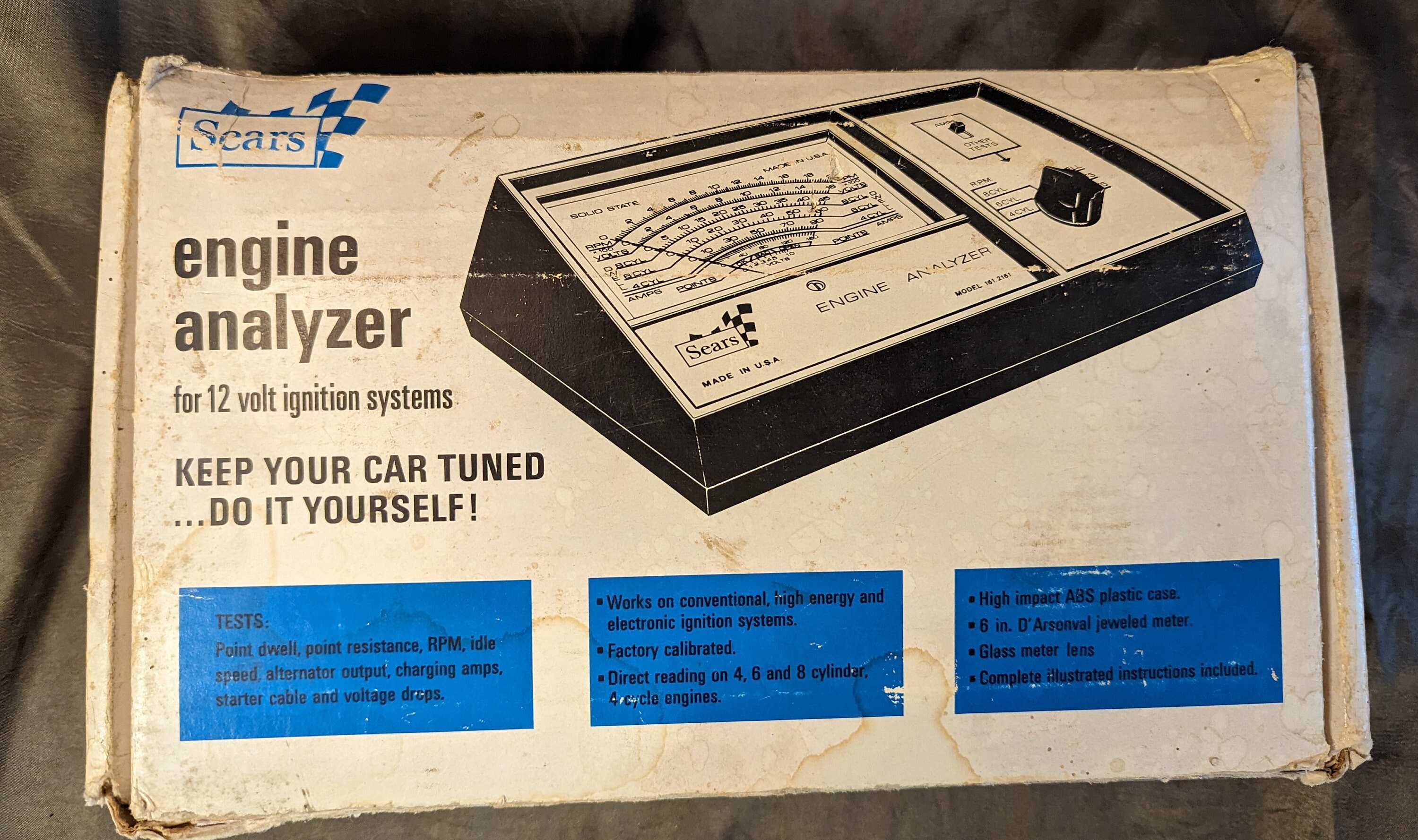 Vintage Sears Engine Analyzer Model 1612161 Untestedoriginal Etsy