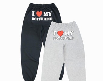 I Love My Boyfriend Jogginghose Valentinstag