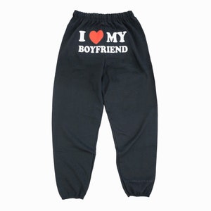 I Love My Boyfriend Sweatpants Valentines Day image 5